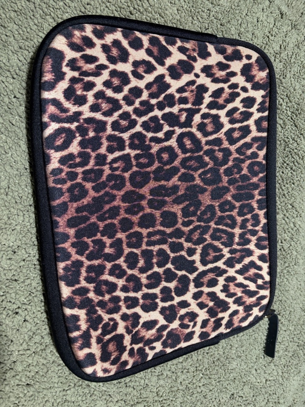 Lucky Brand Leopard Print iPad case- Brown & Black